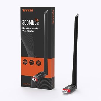 ADAPTADOR INALAMBRICO TENDA WIFI USB N300 U6 ALTA GANANCIA 6DBI