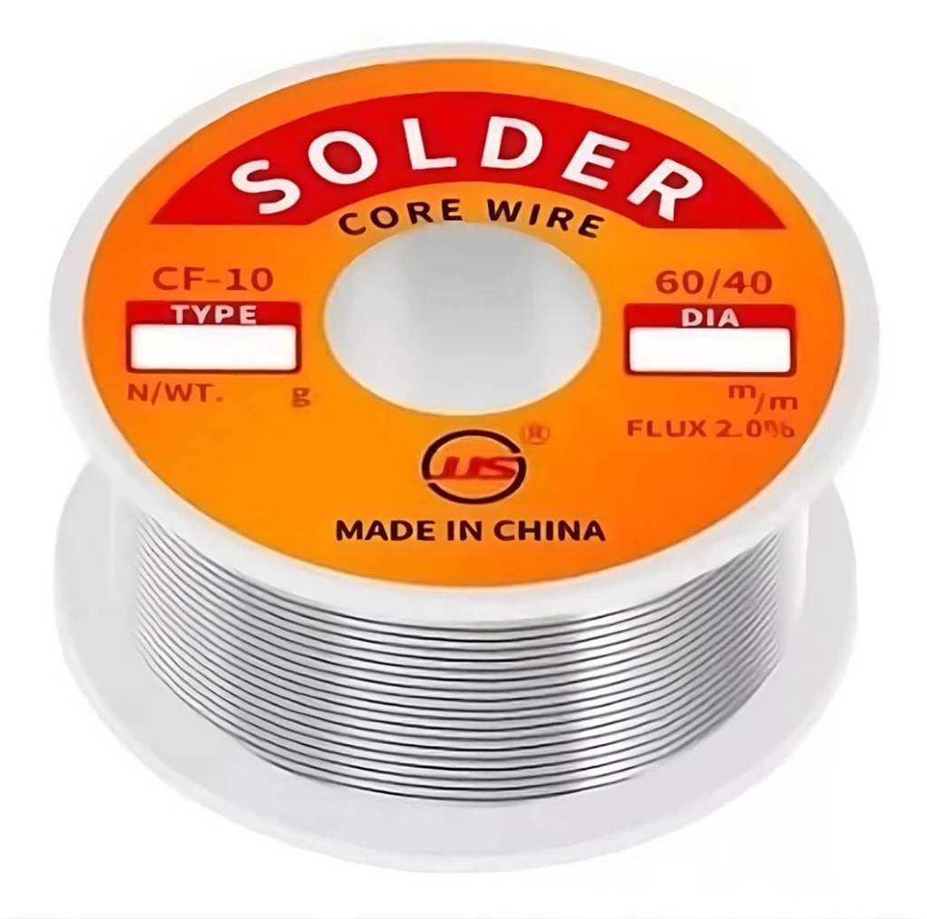 ESTAÑO PARA SOLDAR 0.8MM 60/40 APROX 22MTS/100GRM