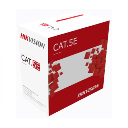 BOBINA CABLE DE RED HIKVISION UTP CAT5 DS-1LN5EO-UU/E EXTERIOR 100% 305MTS
