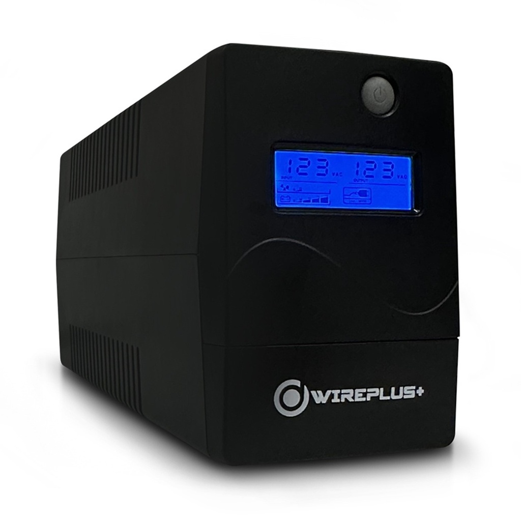 UPS WIREPLUS PANTALLA SMART 1000VA 600W WP-1000VA BATERIA 1 12V X 9AH