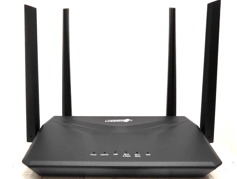 ROUTER INALAMBRICO LOGAN AC1200 LOG-AC1200 GIGABIT DOBLE BANDA 4 ANTENAS