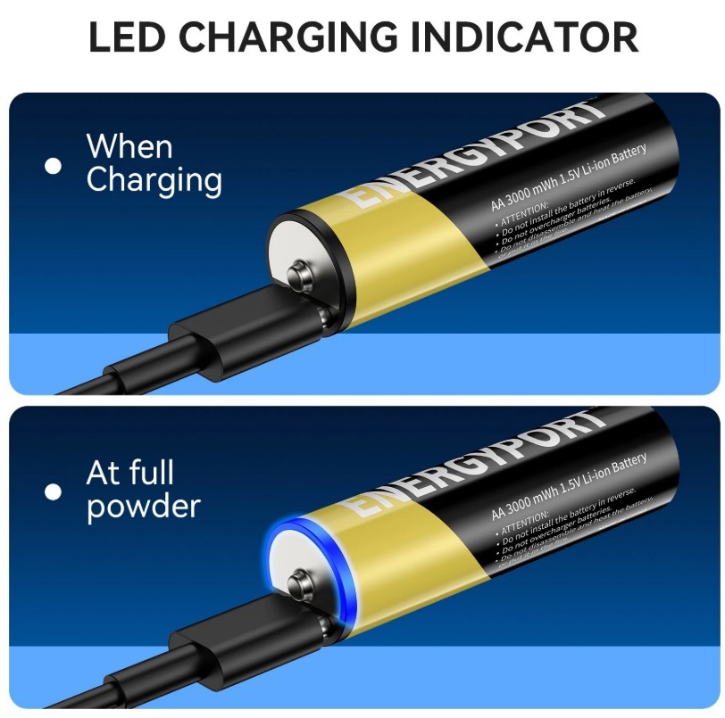 BATERIA AA 1 X 1.5 V RECARGABLE USB