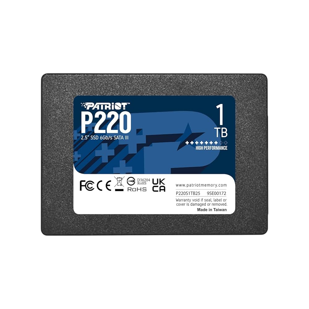 UNIDAD ESTADO SOLIDO SSD 1TB P210 2.5 SATA III PATRIOT