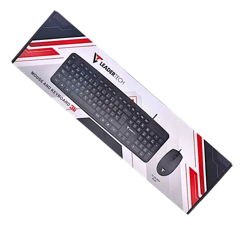 COMBO TECLADO Y MOUSE LEADERTECH USB NEGRO
