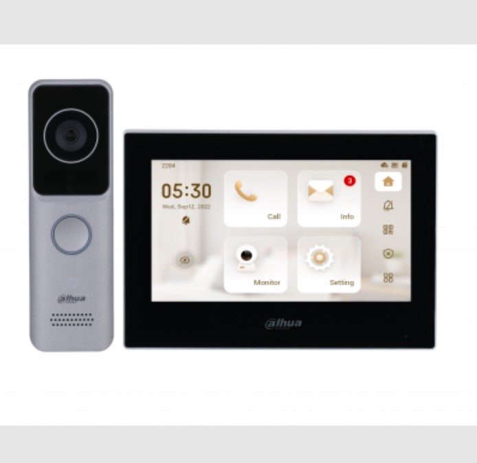 KIT DE VIDEO INTERCOMUNICADOR PORTERO WIFI IP DAHUA DHI-KTW02