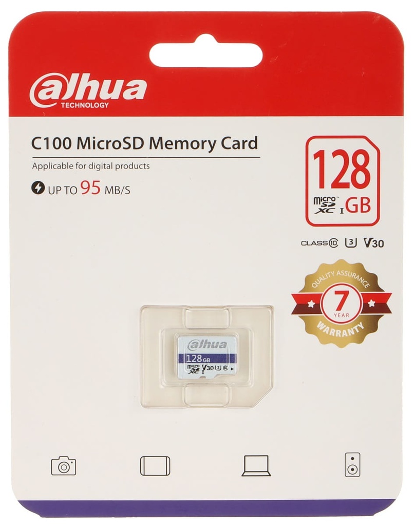 Memoria MicroSD Dahua 128GB Clase 100  DHI-TF-C100A-128GB