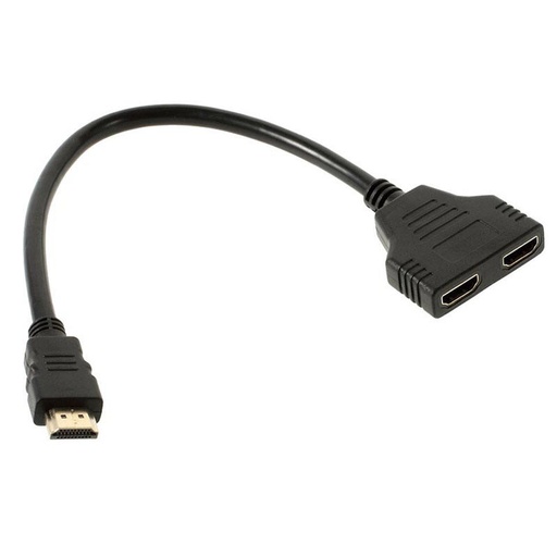 [SPLITTERHDMI1A2] ADAPTADOR SPLITTER HDMI 1 A 2 30CM 1080P