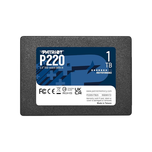 [P210S1TB25] UNIDAD ESTADO SOLIDO SSD 1TB P210 2.5 SATA III PATRIOT