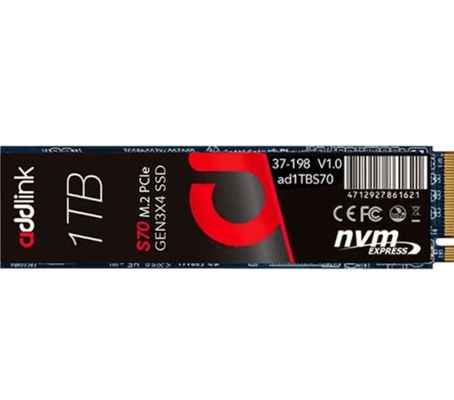 [AD1TBS70LTM2P] UNIDAD ESTADO SOLIDO ADDLINK M.2 SSD 1TB 2280 3X4