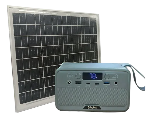 [INVO-R100] INVERSOR PORTATIL BEGPROD R100 100W CON PANEL 25W 18v
