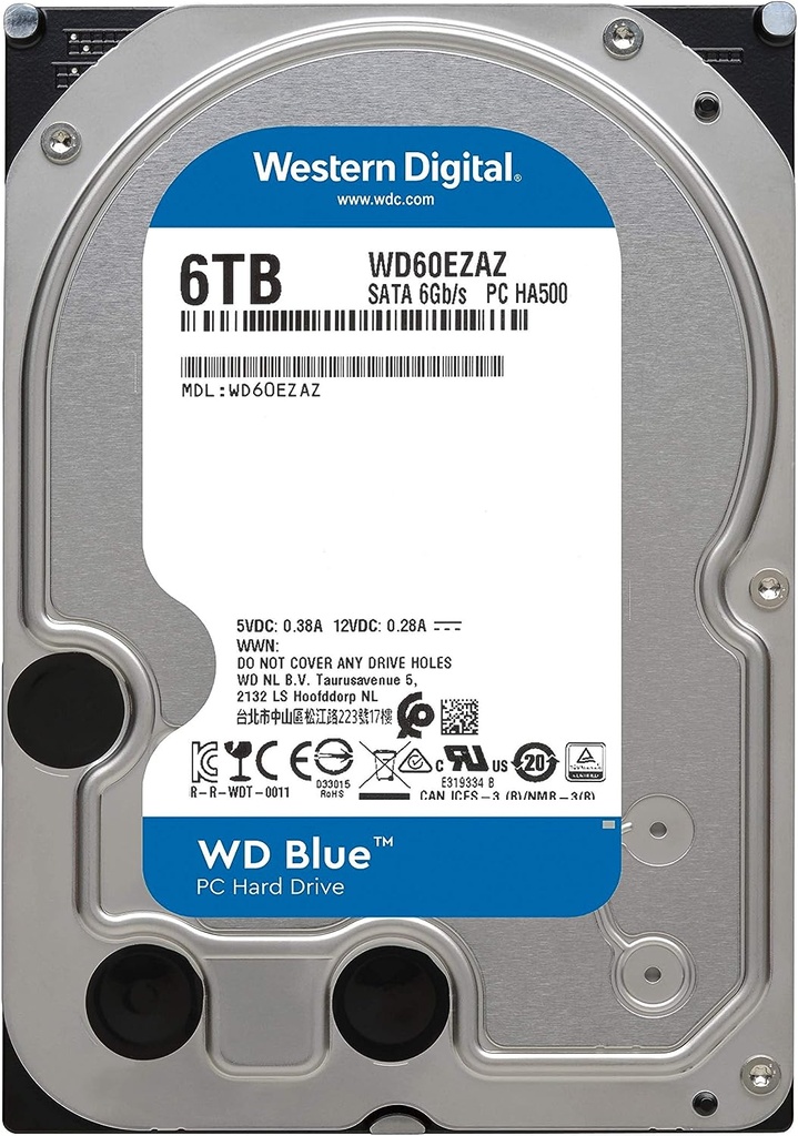 DISCO DURO 6TB  WESTERN DIGITAL NUEVO WD60EZAX