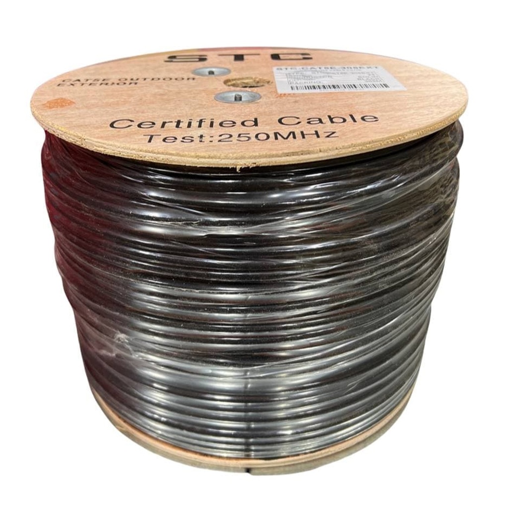 BOBINA DE CABLE UTP CAT5 EXTERIORES CCA 70/30 305MTS