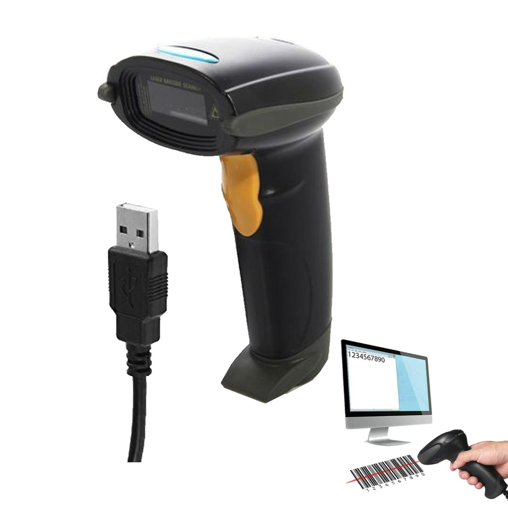 LECTOR DE CODIGO USB CABLEADA DE BARRA SCANNER PISTOLA