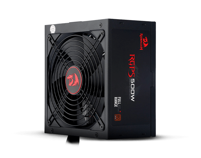 FUENTE DE PODER ATX REDRAGON CERTIFICACIÓN 80 PLUS BRONCE 500W