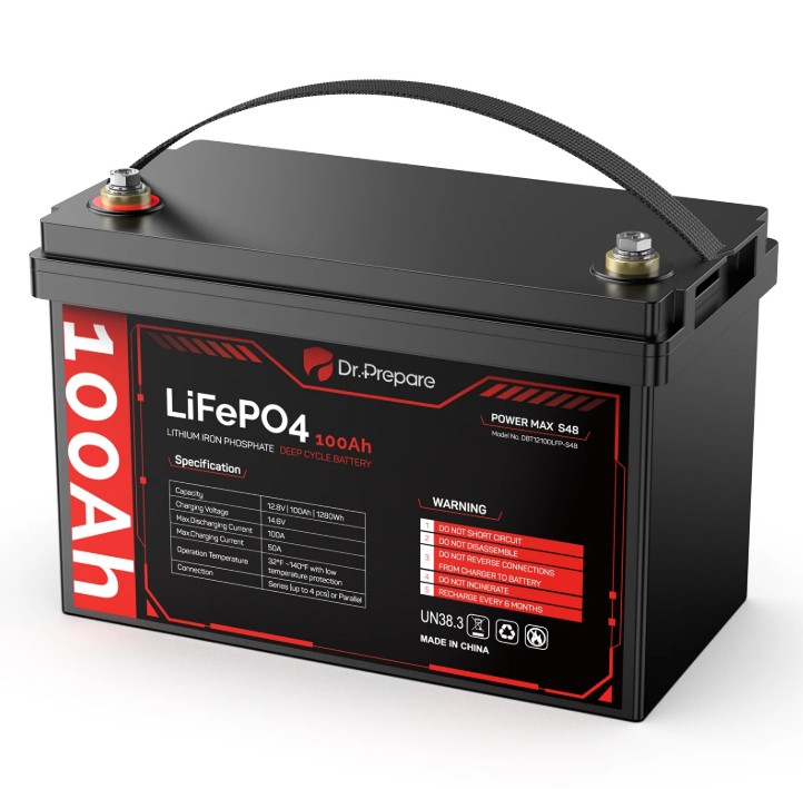 BATERIA DE LITIO LIFEPO4 12V VOLTIOS 100AH