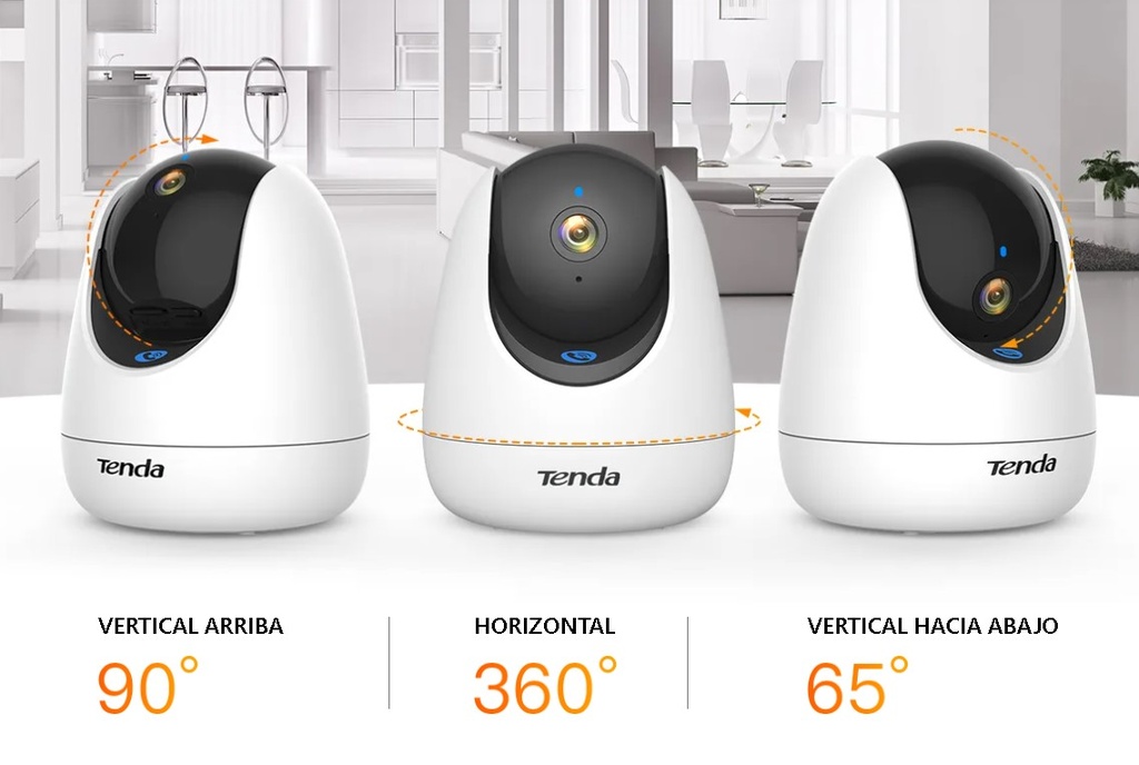 CAMARA INALAMBRICA TENDA CP3 PRO 2K 3MP HD TIPO DOMO INTERIOR WIFi 6