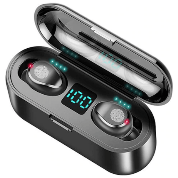 AUDIFONOS INALAMBRICO F9 5C TWS BLUETOOTH 5.0 + POWERBANK