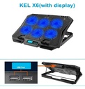 BASE PARA LAPTOP 6 FAN COOLER USB KEL-X6