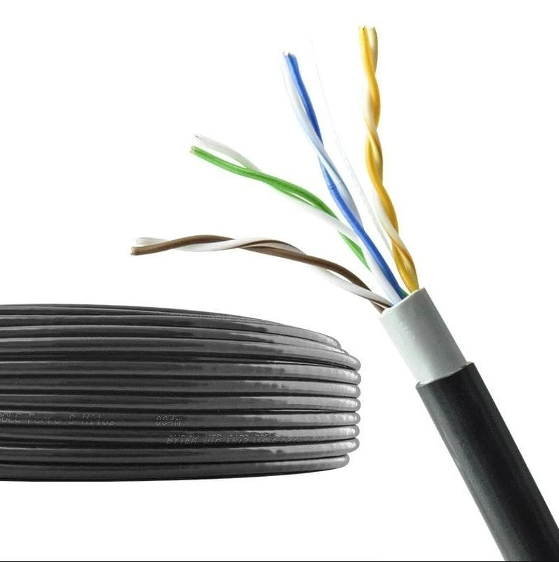 BOBINA DE CABLE UTP CAT5 EXTERIORES CCA 70/30 100MTS