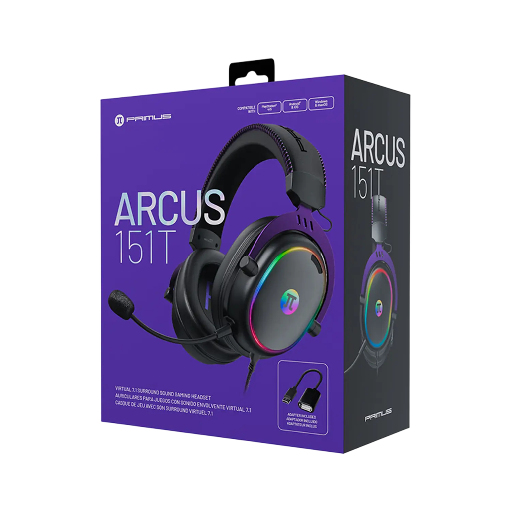 AUDIFONO GAMING PRIMUS HDST ARCUS 151T USB VURTUAL 7.1 MM221PGL62