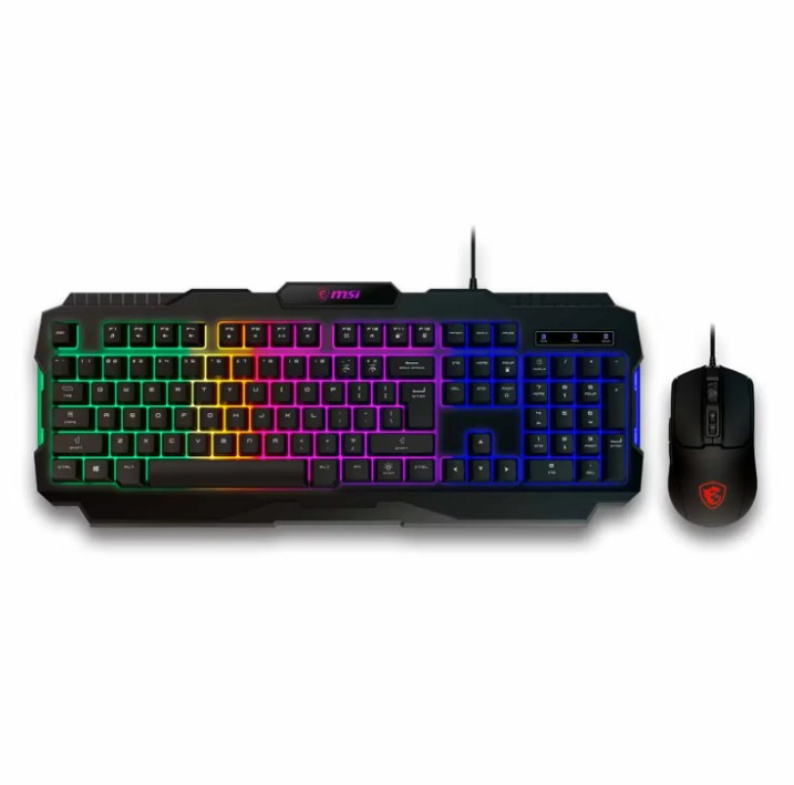 COMBO TECLADO - MOUSE - MSI FORCE GK100 S11-04US20L-HH9 RGB