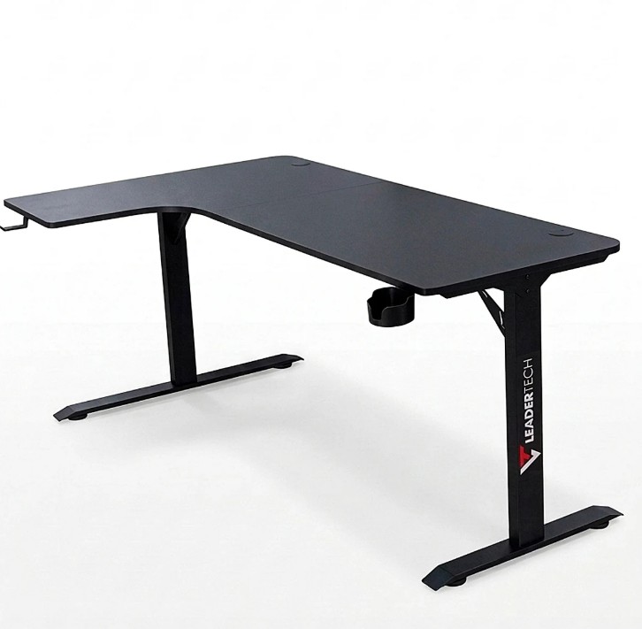 MESA PARA COMPUTADORA LEADERTECH NEGRA EN L