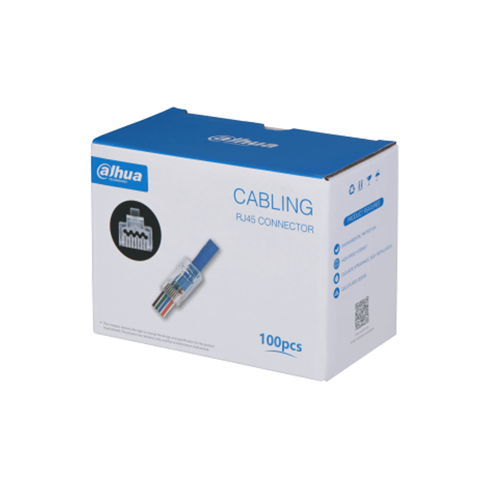 CAJA DE CONECTORES DE RED RJ45 PASANTE (PASS THROUGH) CAT5E DAHUA DH-PFM976-530-PT