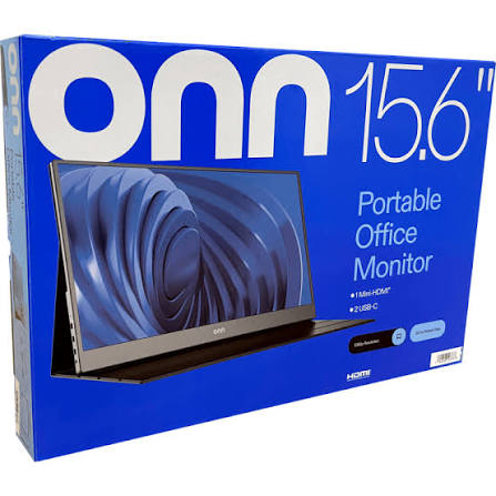 MONITOR LED PORTATIL ONN 15.60" LCD HDMI PUERTO C
