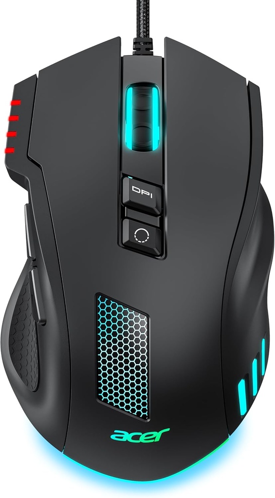 MOUSE ACER GAMING USB 12.800DPI 8 BOTONES RGB OMW317
