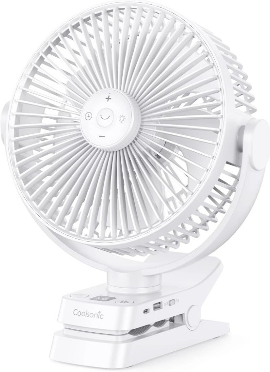 VENTILADOR 08 PULGADAS 12000MAH RECARGABLE LITIO