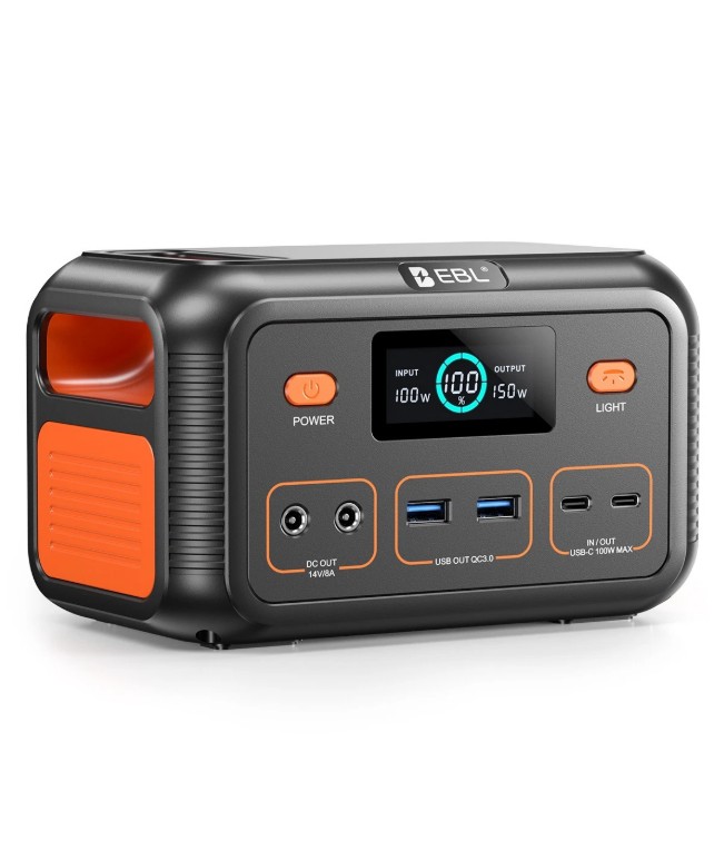 ESTACION DE PODER PORTATIL 150W DC 48.000 MAH LiFePo4 P150