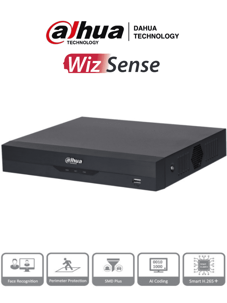 DVR 16 CANALES DAHUA 5MPX DH-XVR1B16H-I WIZSENSE HD