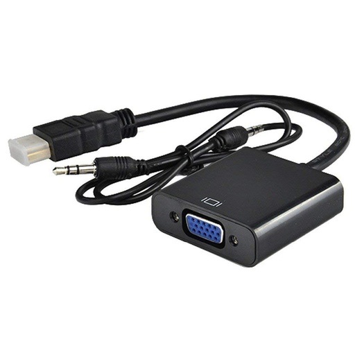 [hdmi-vga-audio] ADAPTADOR HDMI (HEMBRA) A VGA CON AUDIO