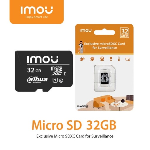 [ST2-32-S1] Memoria MicroSD Imou 32GB Modelo ST2-32-S1 Clase 10