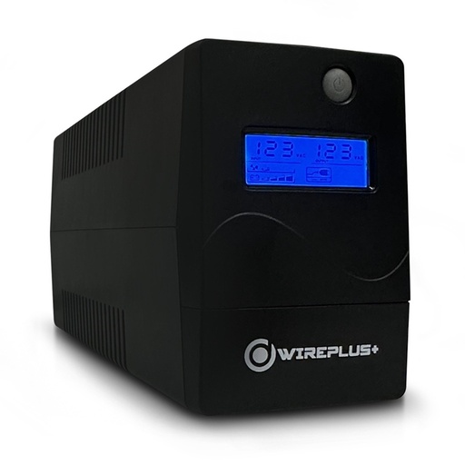 [WP-1000VA] UPS WIREPLUS PANTALLA SMART 1000VA 600W WP-1000VA BATERIA 1 12V X 9AH