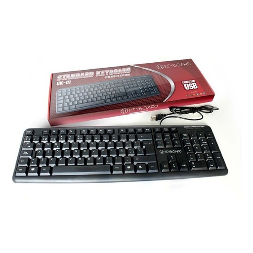 [UK-01] TECLADO USB UP UK-01 NEGRO ESPAÑOL