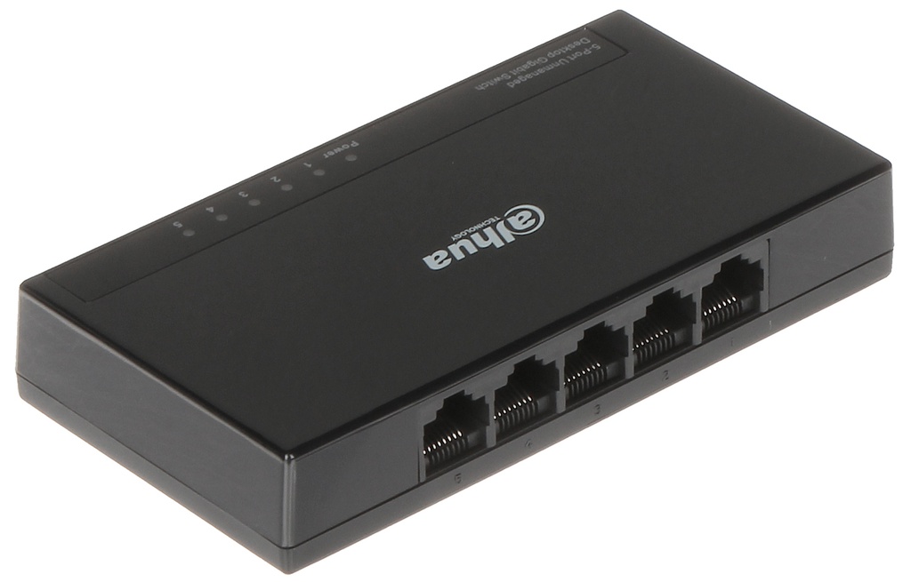 SWITCH 01 PUERTO 10/100 POE + 04 PUERTOS POE 10/100 DAHUA DH-PFS3005-4ET-36 36W