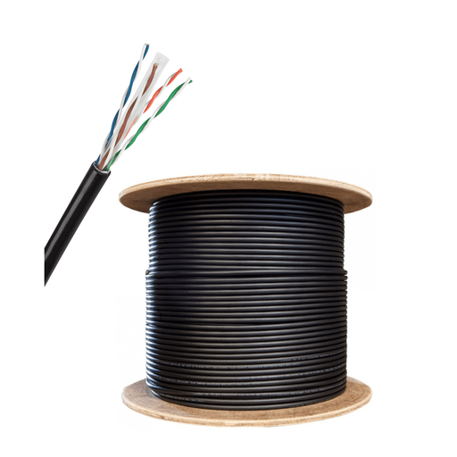[STC-CAT6EXT-305] BOBINA DE CABLE UTP CAT6 EXTERIORES STC CCA 70/30 305MTS