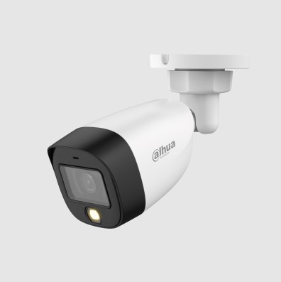 [DH-HAC-HFW1509CN-A-LED] CAMARA BALA DAHUA 5MP HAC-HFW1509CN-A-LED PLASTICA EXTERIOR 2.8 MM FULL COLOR AUDIO