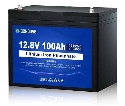 [BATERIA12V-100AH-LITIO] BATERIA DE LITIO LIFEPO4 12V VOLTIOS 100AH