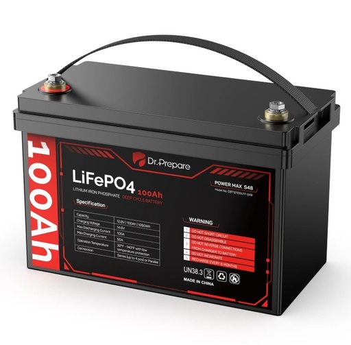 [BATERIA12V-100AH-LITIO] BATERIA DE LITIO LIFEPO4 12V VOLTIOS 100AH