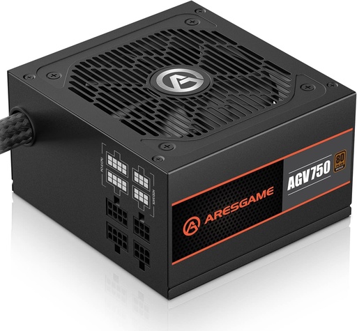 FUENTE DE PODER ATX ARESGAME CERTIFICACIÓN 80 PLUS BRONCE 750W