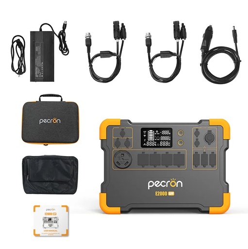 [E2000LFP] ESTACION DE PODER PORTATIL 2000W AC 1920W/H (25.6V/75AMP) LITIO E2000LFP PECRON
