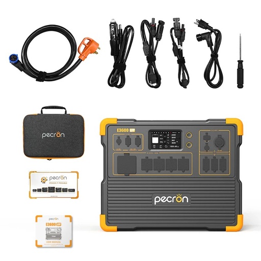 [E3600LFP] ESTACION DE PODER PORTATIL 3600W AC 3072W/H LITIO E3600LFP PECRON