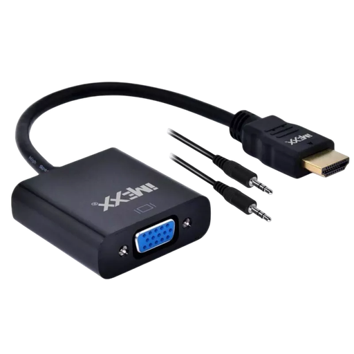 [ADAPTADOR IMEXX] ADAPTADOR IMEXX HDMI A VGA CON AUDIO