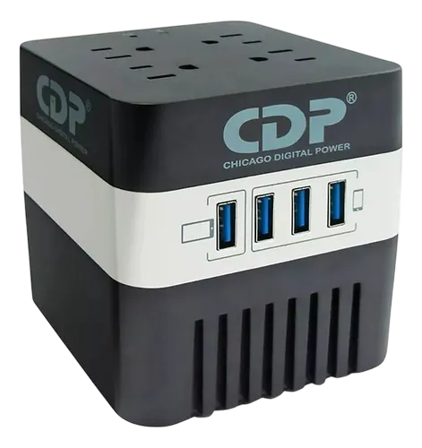 [CDP] REGULADOR DE VOLTAJE CDP 4 TOMAS 600VA/300W /120V
