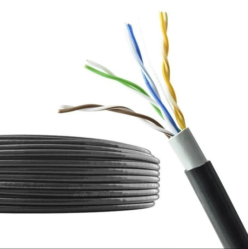 [CAT5E-100-EXTERIOR] BOBINA DE CABLE UTP CAT5 EXTERIORES CCA 70/30 100MTS