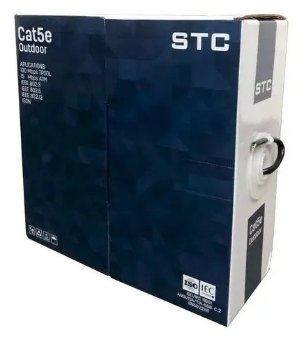 [STC-100] BOBINA DE CABLE UTP CAT5 EXTERIORES STC CCA 70/30 100MTS