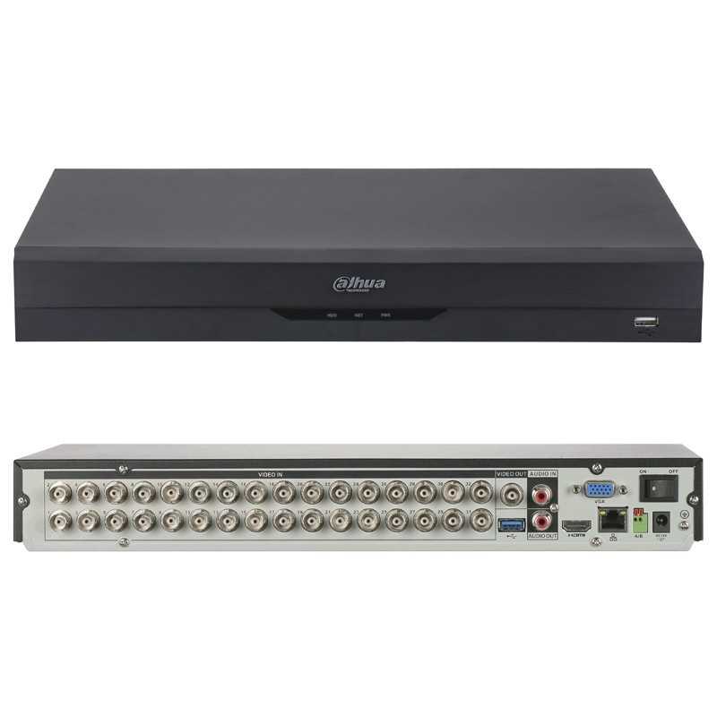 DVR 32 CANALES DAHUA 5MP ACUPIK RECONOCIMIENTO FACIAL WIZSENSE 5EN1 H265+ AUDIO DOS VIAS DH-XVR5232AN-I3/T