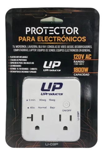 [U 03P] PROTECTOR DE VOLTAJE U 03P PARA ELECTRONICOS